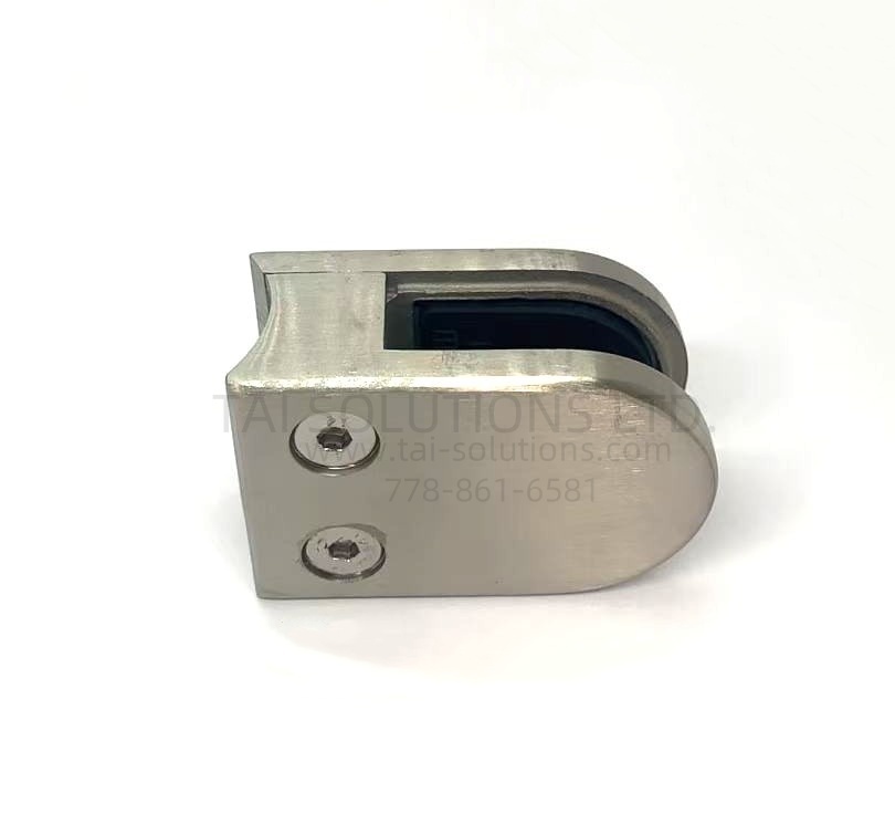 Clamp - D CLAMP FOR 10-12mm GLASS, ROUND BOTTOM