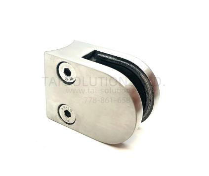 Clamp - SAMLL D CLAMP FOR 6-10mm GLASS, ROUND BOTTOM