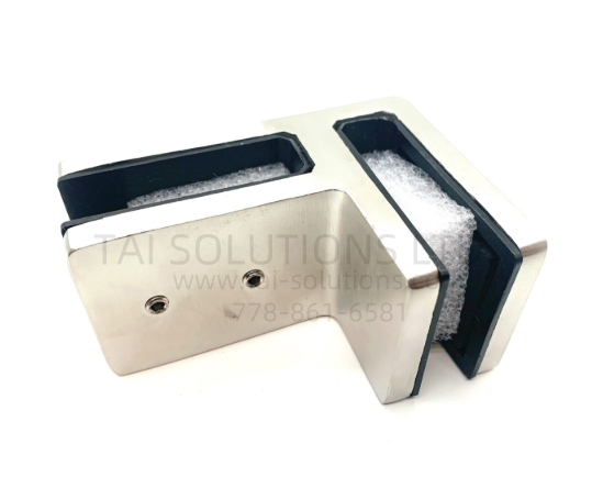 Clamp - 90 DEGREE SQUARE GLASS CONNECTOR