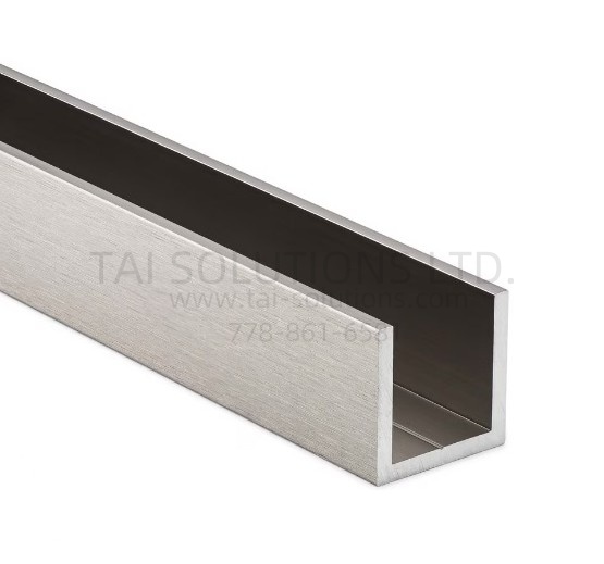 Channel - 1x1" ALUMINUM CHANNEL NO GASKET