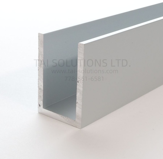 Channel – 1×2″ ALUMINUM NO GASKET