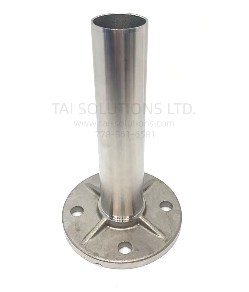 Round Post 38.1mm(1.5″) Diameter – EXTENDING FLANGE (POST BASE)